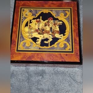 Colorful Carousel Horse Music/Jewelry Box